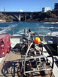 Video lander leaving Depoe Bay