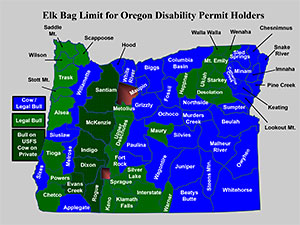 Disabilities Permit Expanded Bag Limit Elk